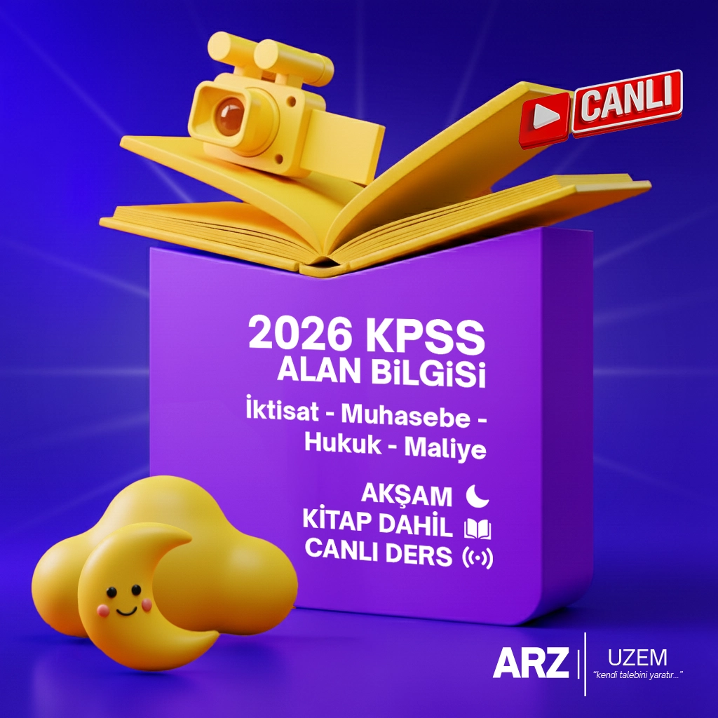 2026 KPSS ALAN BİLGİSİ (CANLI DERS) AKŞAM KİTAP DAHİL