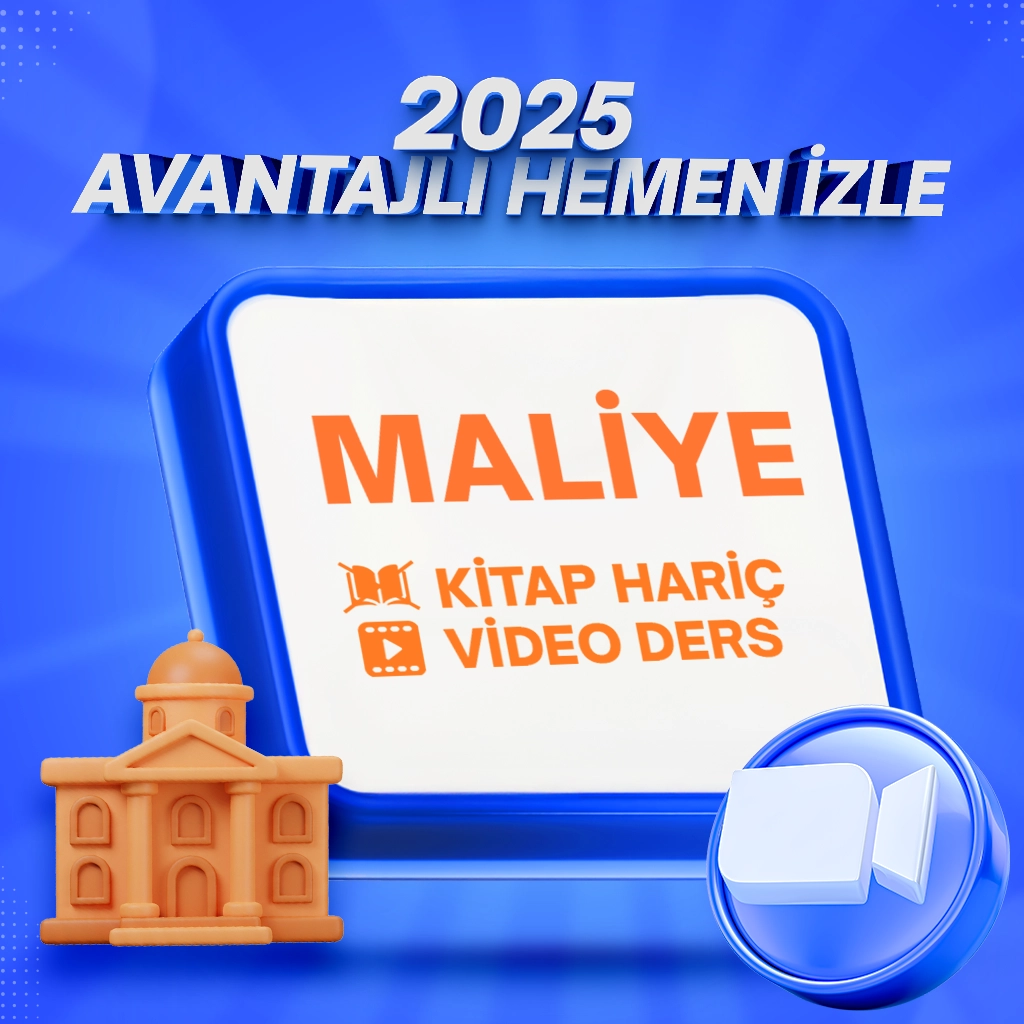 2025 KPSS ALAN BİLGİSİ ( VİDEO DERS) MALİYE KİTAP HARİÇ