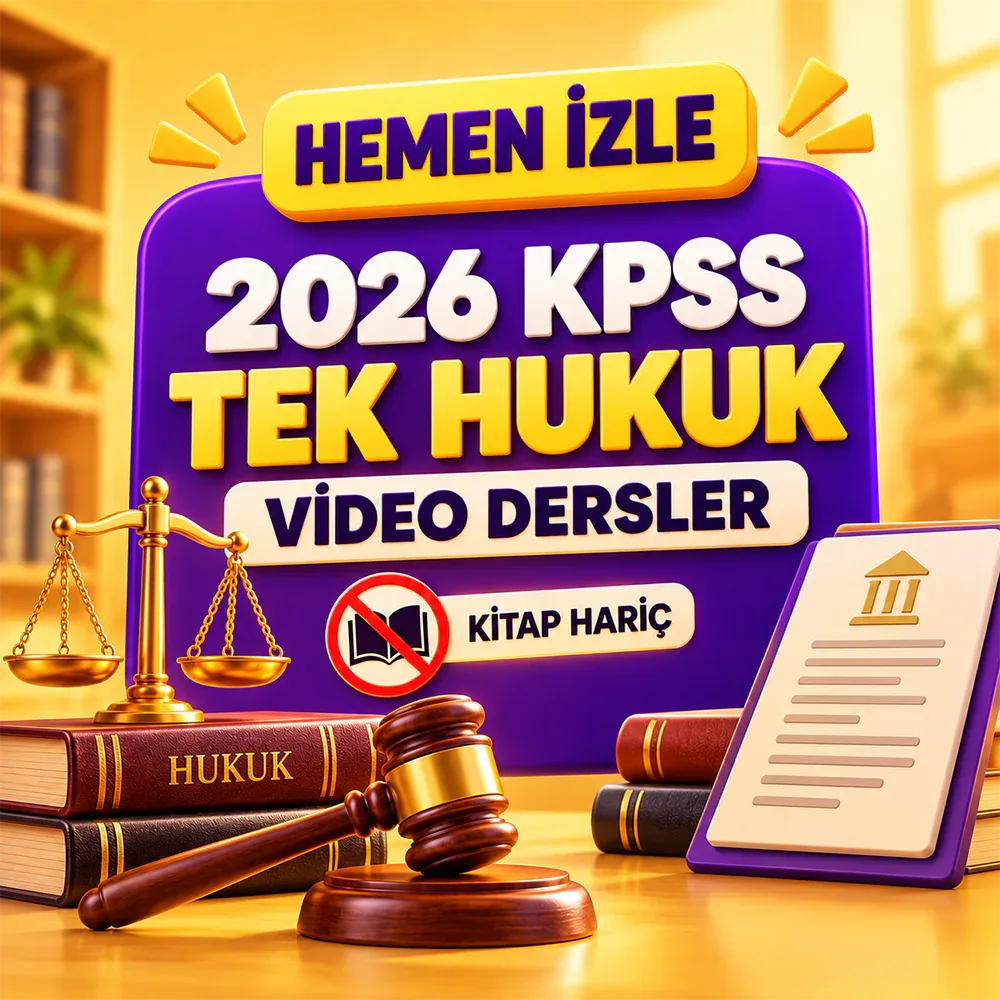 2026 KPSS Alan Bilgisi Tek Hukuk Video Ders Hemen İzle