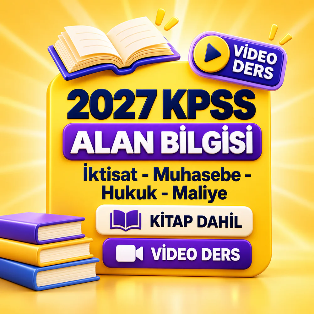 2027 KPSS Alan Bilgisi (Video) Ders Kitap Dâhil