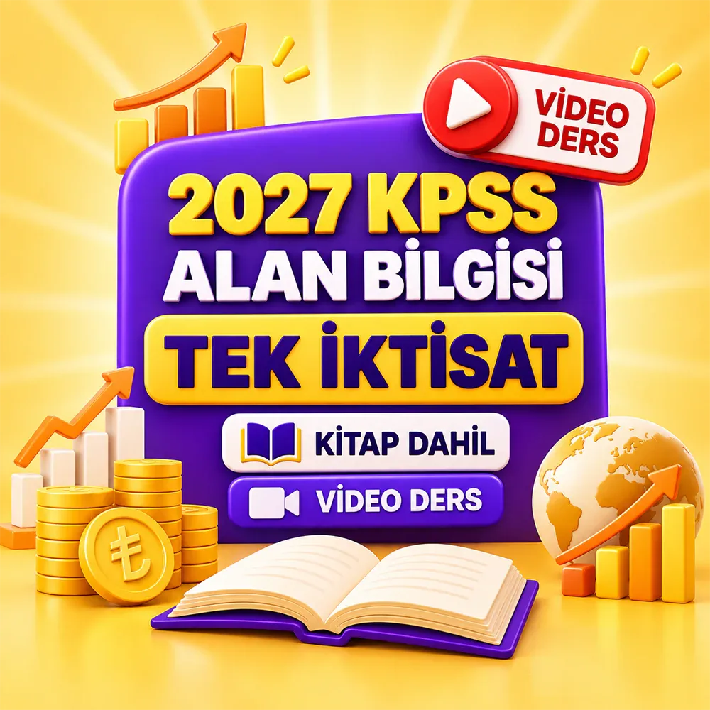 2027 Tek İktisat KPSS Alan Bilgisi (Video) Ders Kitap Dahil