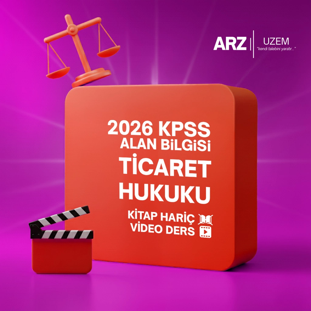 2026 KPSS ALAN BİLGİSİ (VİDEO DERS) TİCARET HUKUKU KİTAP HARİÇ