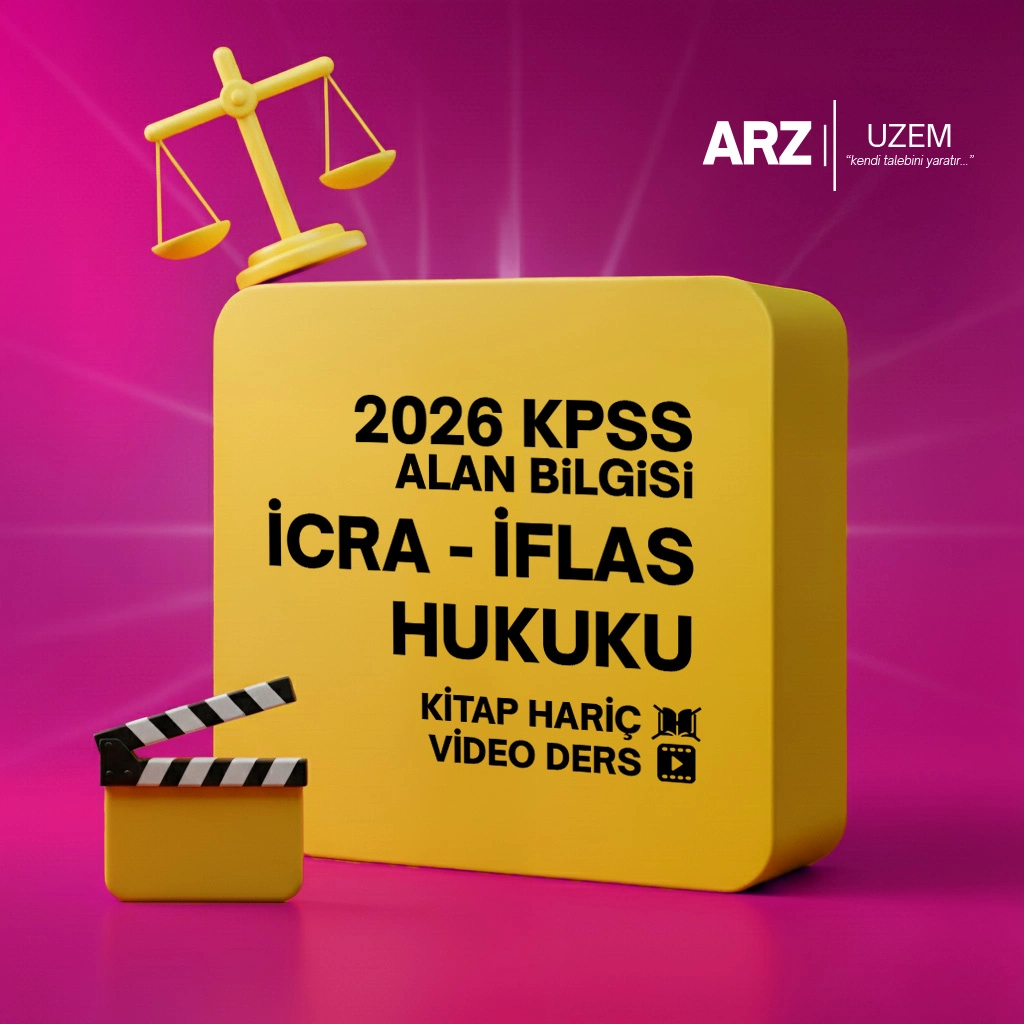 2026 KPSS ALAN BİLGİSİ (VİDEO DERS) İCRA İFLAS HUKUKU KİTAP HARİÇ