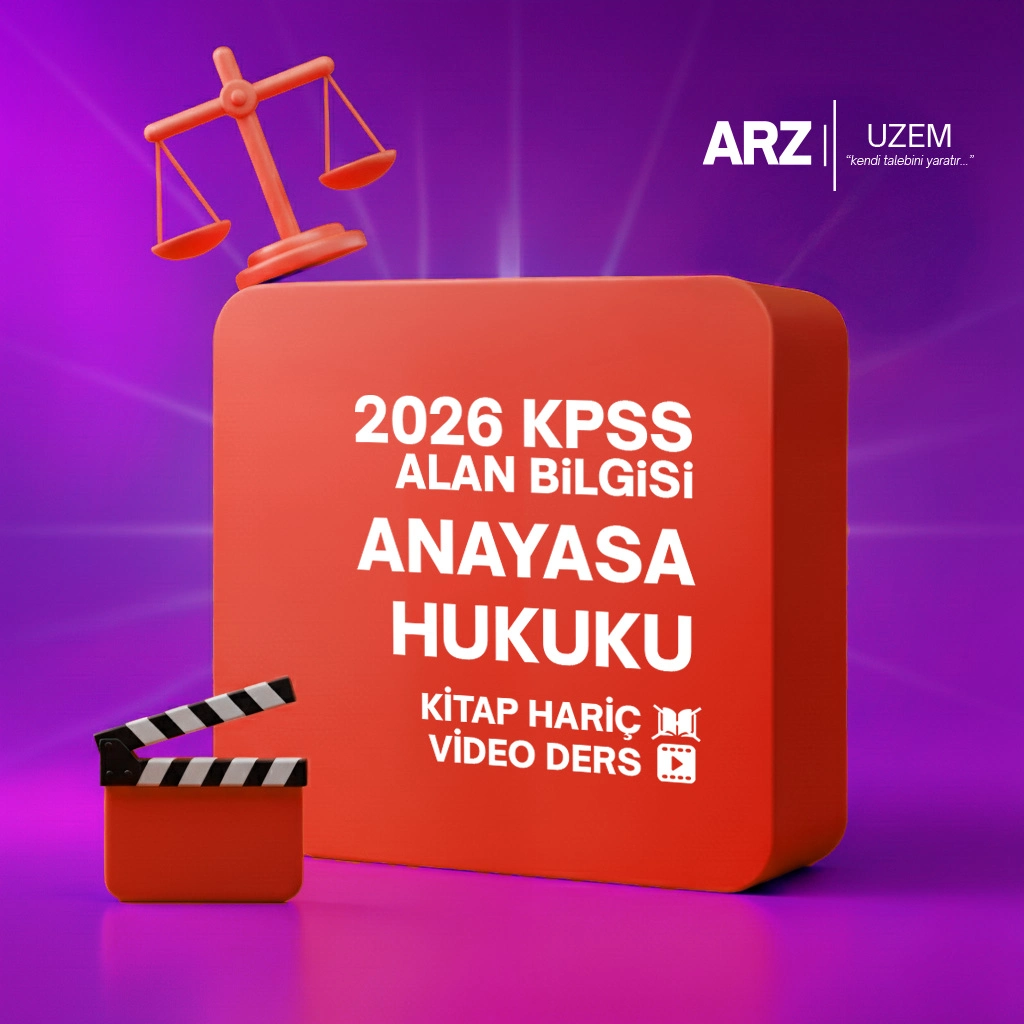 2026 KPSS ALAN BİLGİSİ (VİDEO DERS) ANAYASA HUKUKU KİTAP HARİÇ