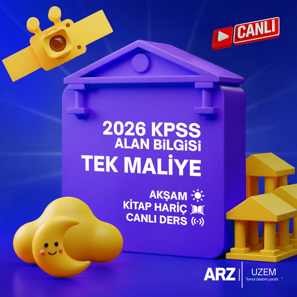 2026 KPSS ALAN BİLGİSİ (CANLI DERS) TEK MALİYE AKŞAM KİTAP HARİÇ
