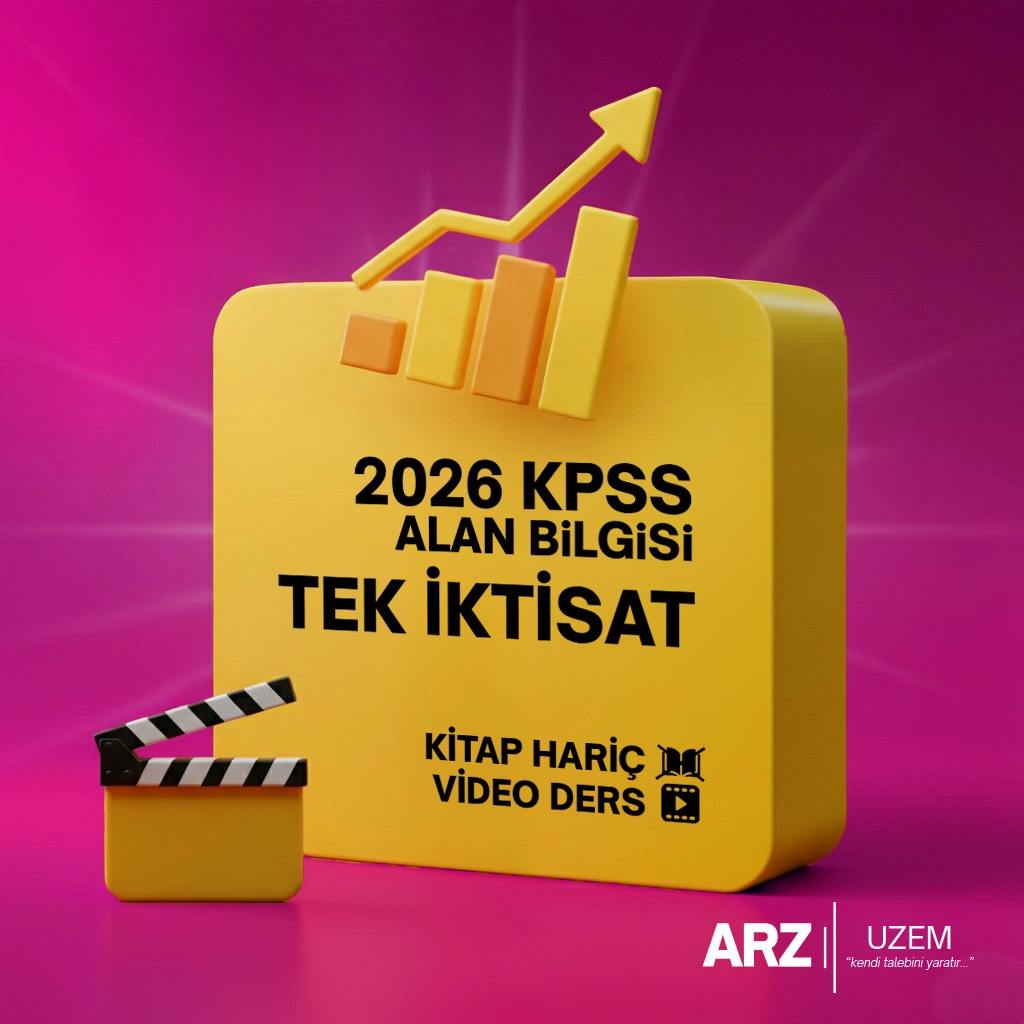 2026 KPSS ALAN BİLGİSİ (VİDEO DERS) TEK İKTİSAT KİTAP HARİÇ