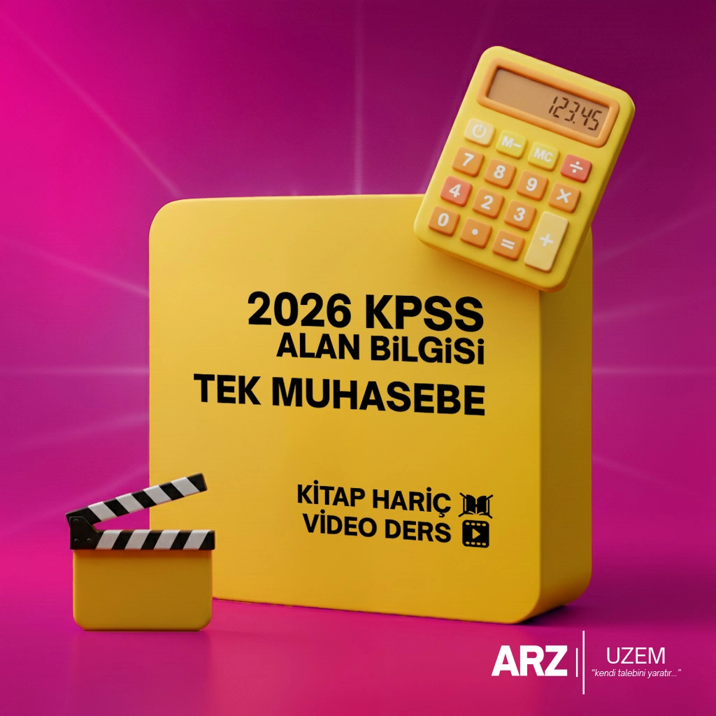 2026 KPSS ALAN BİLGİSİ (VİDEO DERS) TEK MUHASEBE KİTAP HARİÇ