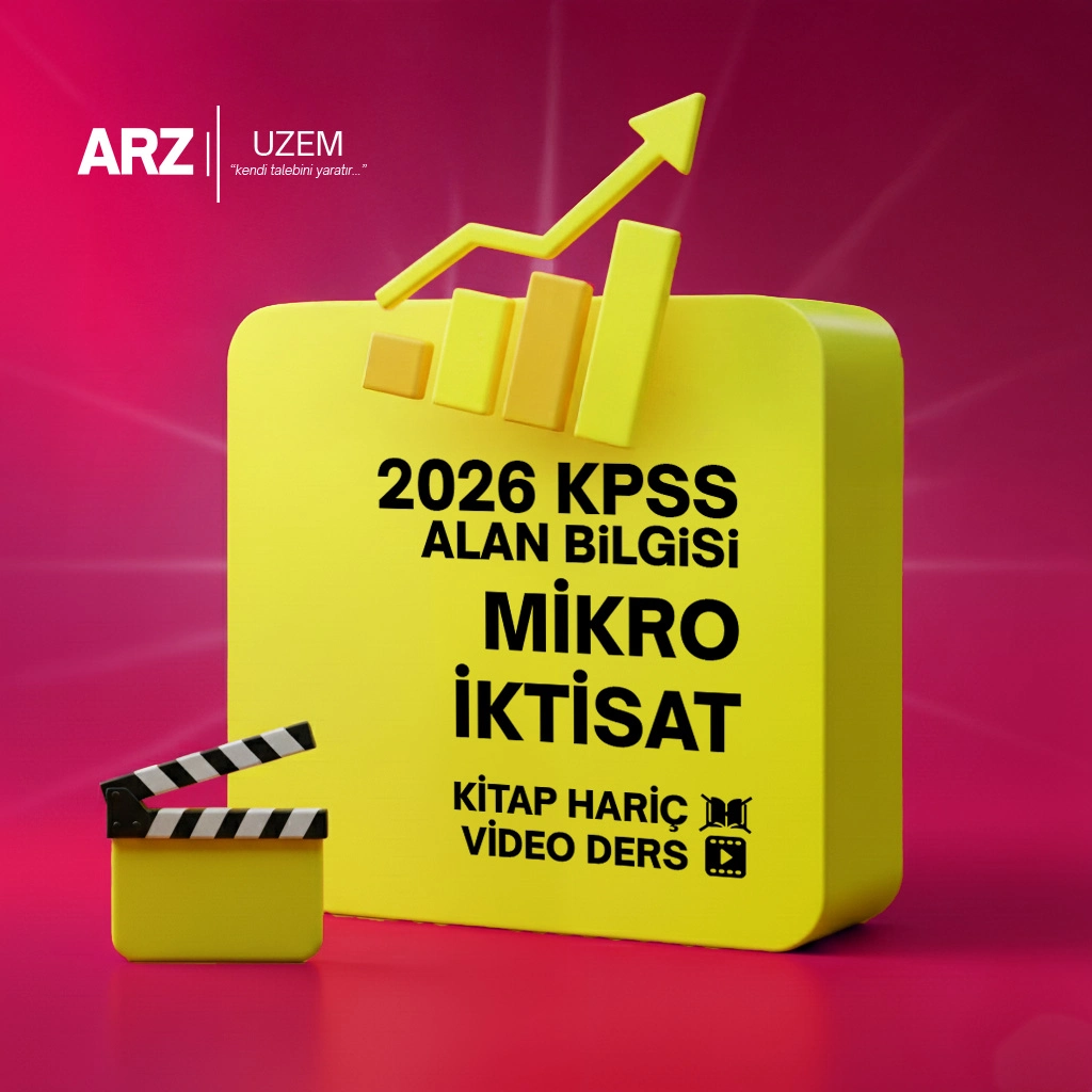 2026 KPSS ALAN BİLGİSİ (VİDEO DERS) MİKRO İKTİSAT KİTAP HARİÇ