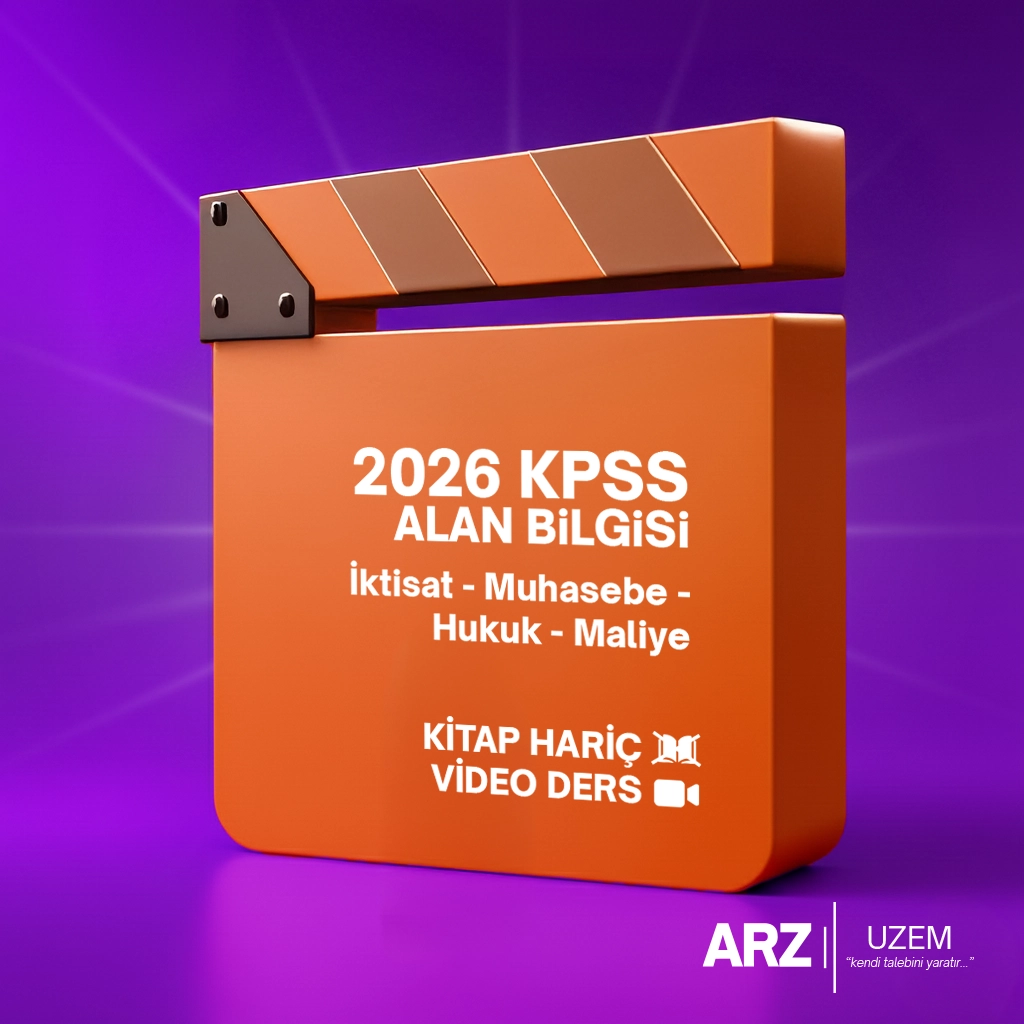 2026 KPSS ALAN BİLGİSİ (VİDEO DERS) KİTAP HARİÇ