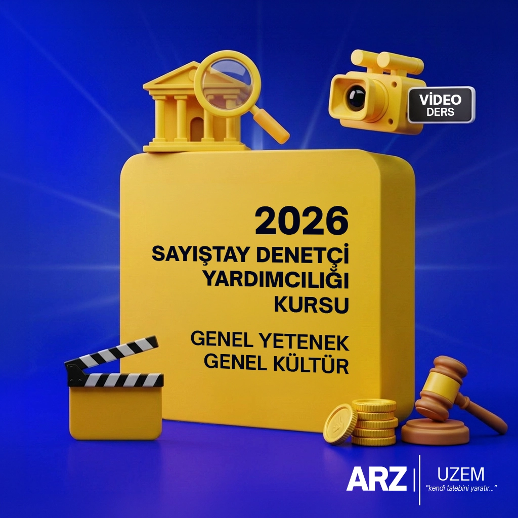 SAYIŞTAY DENETÇİ YARDIMCISI GENEL YETENEK GENEL KÜLTÜR VİDEO DERS