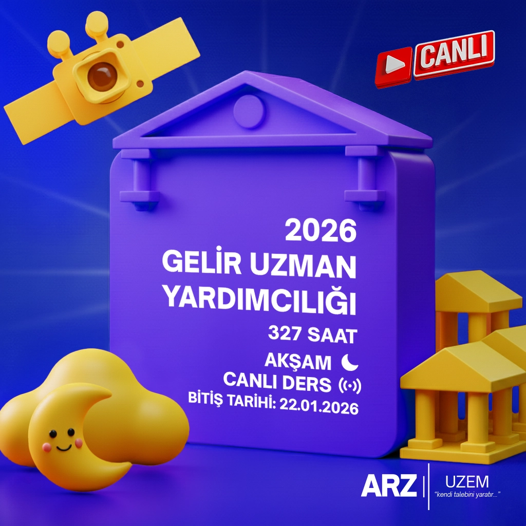 2025 – 2026 GELİR UZMAN YARDIMCILIĞI SINAVI HAZIRLIK (CANLI) KURS